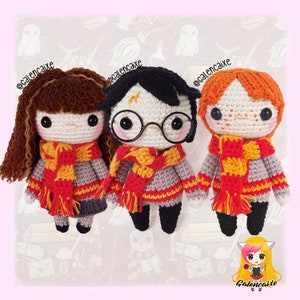 Amigurumi pattern crochet doll Three Wizards crochet PATTERN PDF in English (US terms) Español Galencaixe