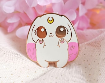 Moon Bunny Galaxy - Hard Enamel Pin - Anime Manga Cute Kawaii Moony