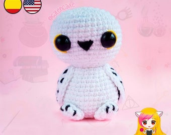 Amigurumi PATTERN crochet doll Owl Student Witch crochet pattern- PDF TUTORIAL in English (us terms) and Spanish Galencaixe