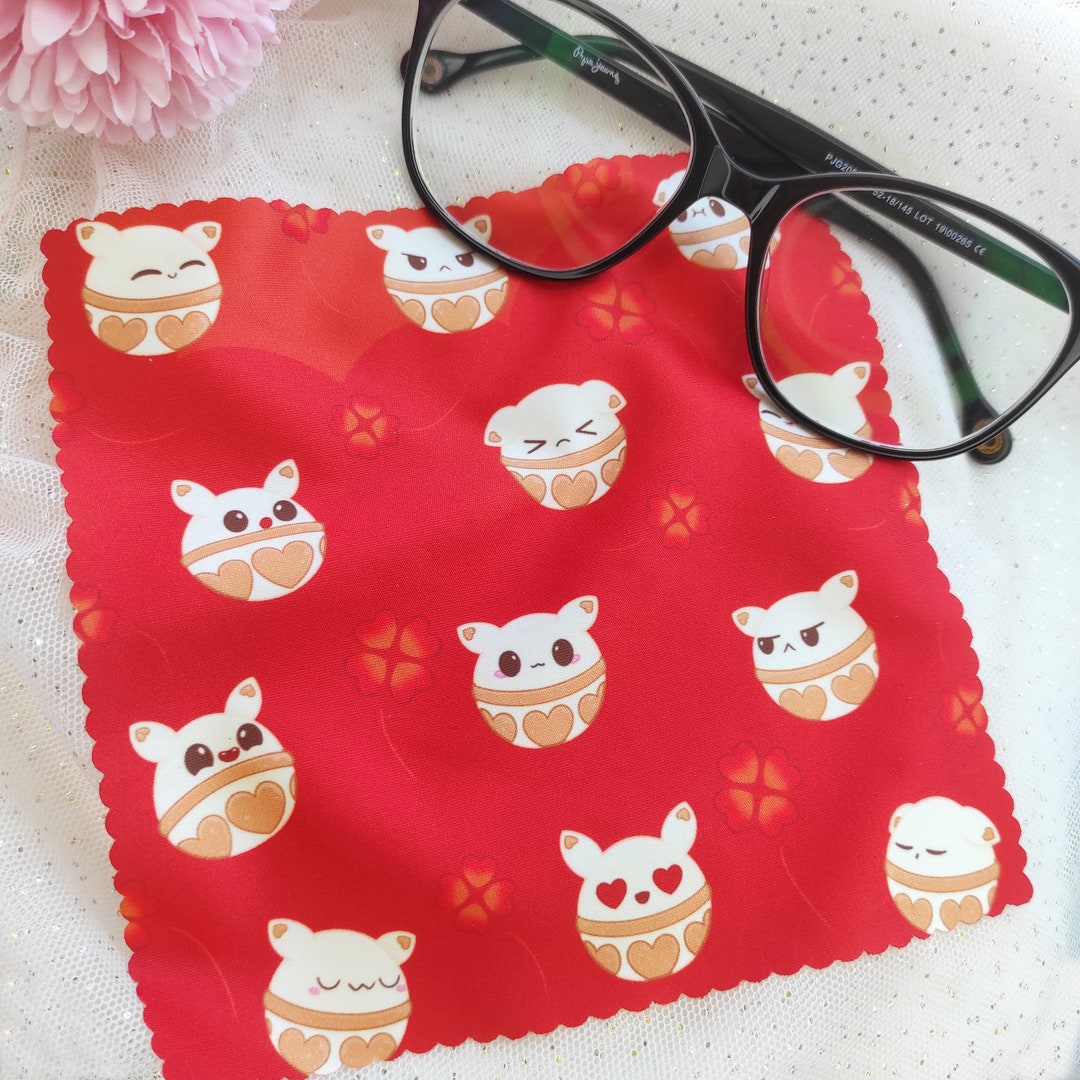 Glasses Cleaning Cloth Genshin Impact Klee Bomb Item Kawaii Etsy