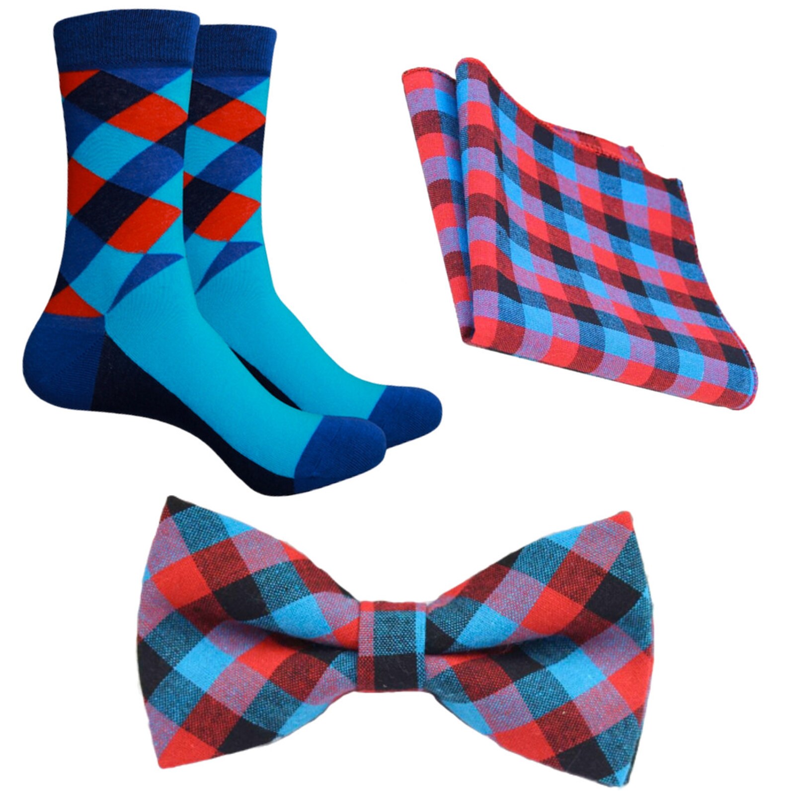 matching tie socks and pocket square