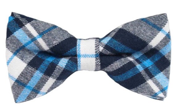 Unisex Tartan Red /& Black Dickie Bow Tie in a Box Fast Post