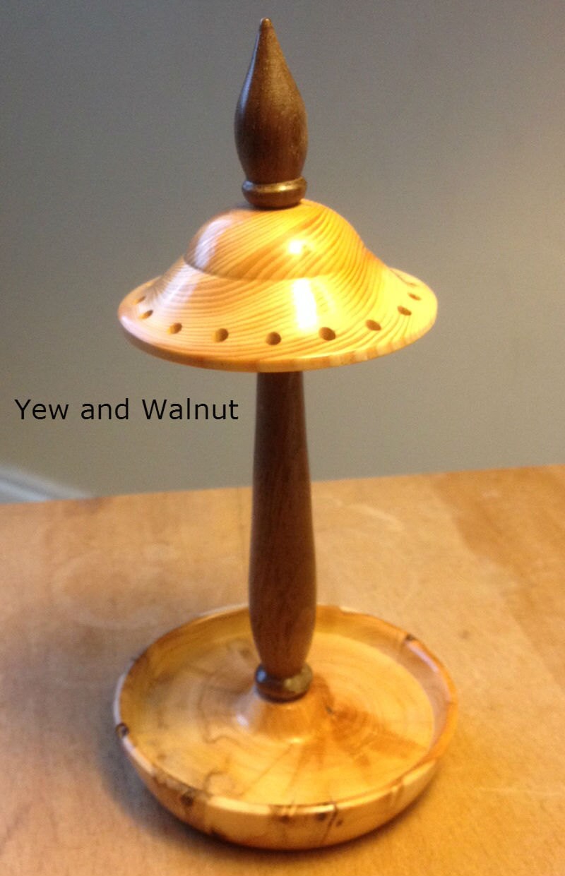 Hand Turned Earring Holder Etsy