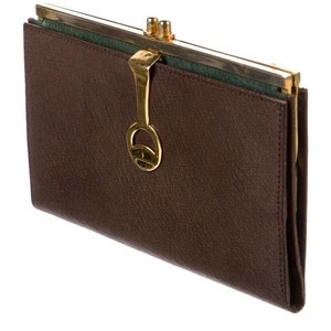 Gucci vintage Monogram natural leather wallet - Katheley's