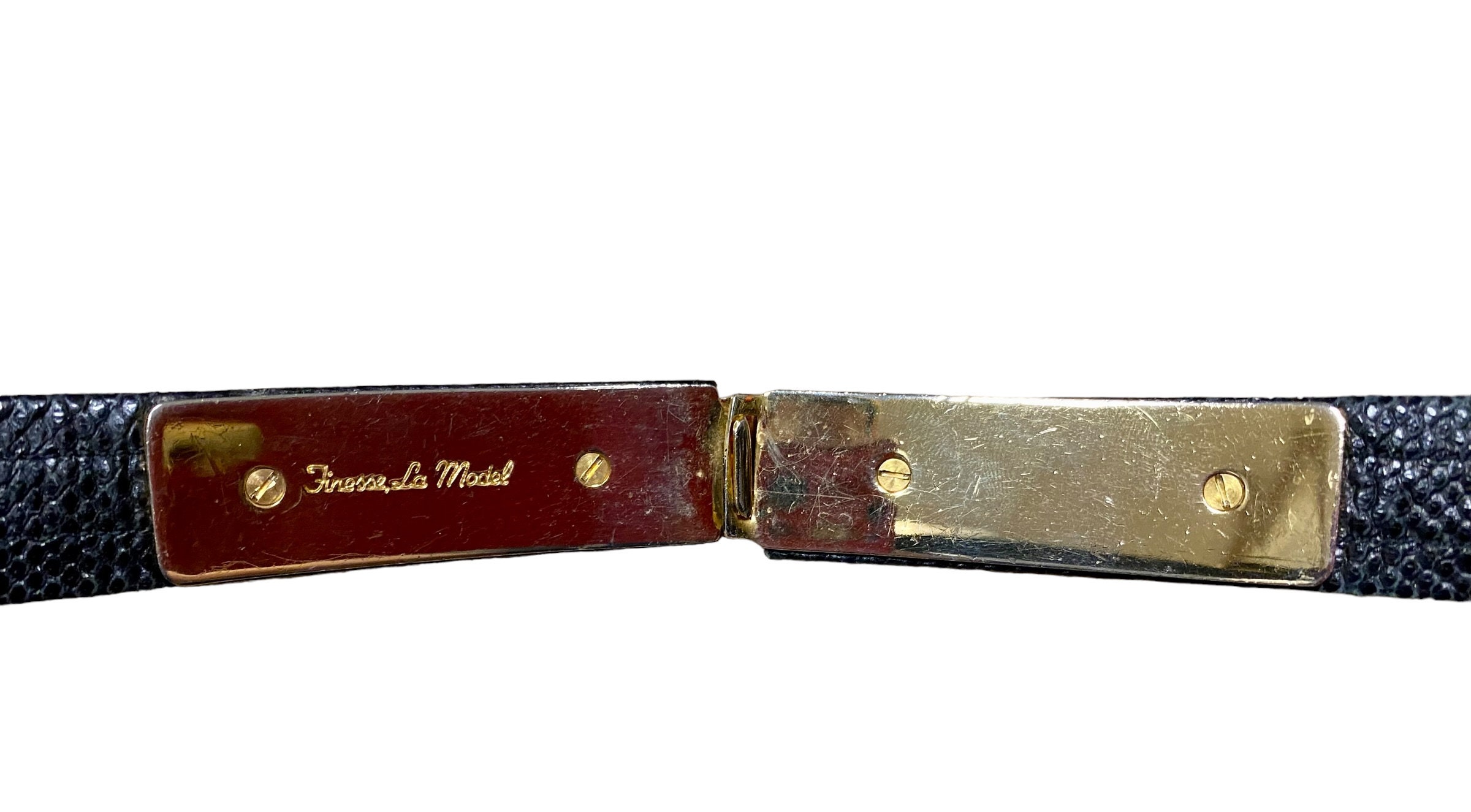 Finesse La Model Reptile Skin Belt - Etsy display picture 1