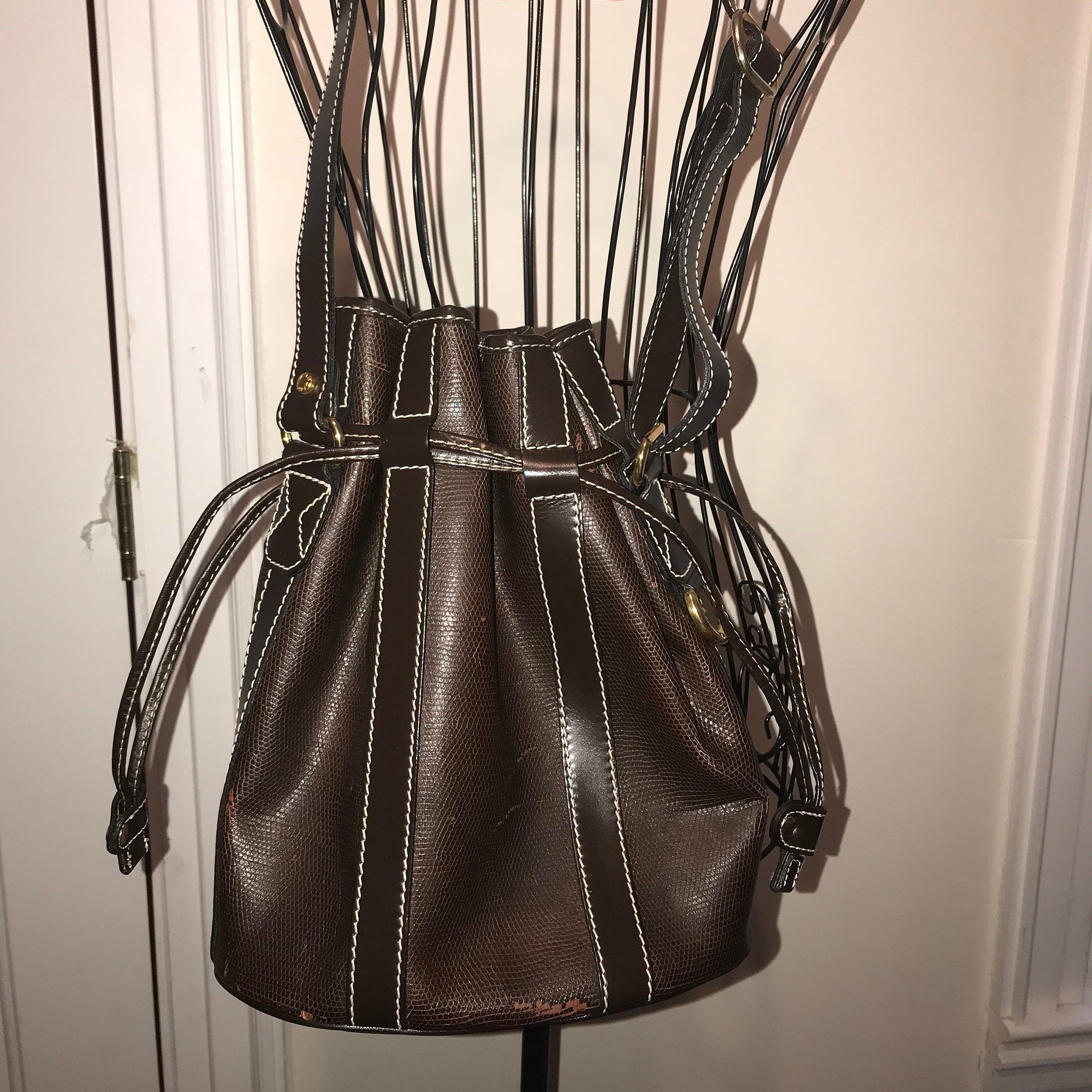 Lancel bucket shop bag vintage
