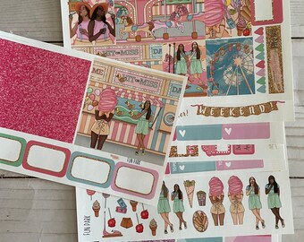 Matte! Fun park, Weekly, Inspired, Themed, Planners Stickers Sets, Erin Condren, ECLP, Kikki K, PPP, MAMBI, Happy Planner, Filofax