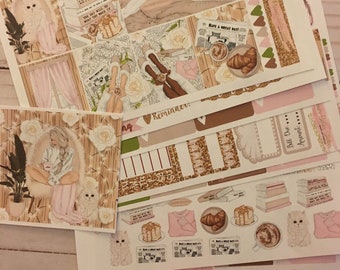 Matte! Cozytime, Settimanale, Ispirato, A tema, Set di adesivi per planner, Erin Condren, ECLP, Kikki K, PPP, MAMBI, Happy Planner, Filofax