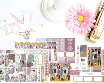 Matte! Amicizie, Settimanale, Ispirato, A tema, Adesivi, Erin Condren, ECLP, Kikki K, PPP, MAMBI, Happy Planner, Filofax
