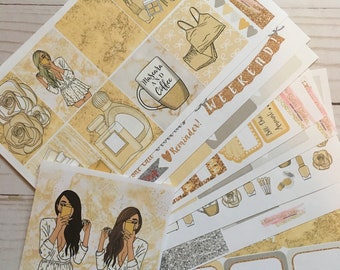 Matte! Glam, Weekly, Inspired, Themed, Planners Stickers Sets, Erin Condren, ECLP, Kikki K, PPP, MAMBI, Happy Planner, Filofax