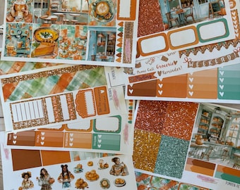 Matte! , pumpkin pie, weekly, Inspired, Themed, Planners Stickers Sets, Erin Condren, ECLP, Kikki K, PPP, Happy Planner, Filofax