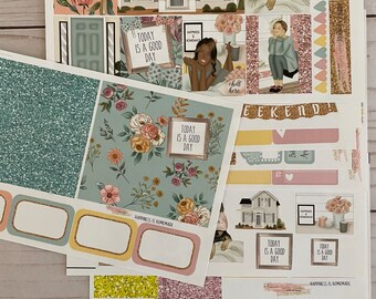 Matte! Happiness is homemade,Inspired, Themed, Planners Stickers Sets, Erin Condren, ECLP, Kikki K, PPP, MAMBI, Happy Planner, Filofax