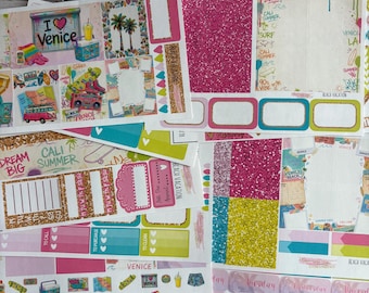 Matte! , beach vacation, weekly, Inspired, Themed, Planners Stickers Sets, Erin Condren, ECLP, Kikki K, PPP, Happy Planner, Filofax