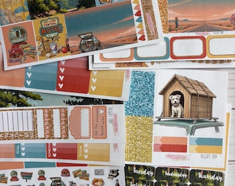Matte! , desert trip, weekly, Inspired, Themed, Planners Stickers Sets, Erin Condren, ECLP, Kikki K, PPP, Happy Planner, Filofax