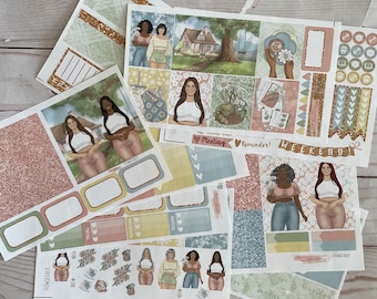 Matte! Flower daisy, Weekly, Inspired, Themed, Planners Stickers Sets, Erin Condren, ECLP, Kikki K, PPP, Mambi, Happy Planner, Filofax