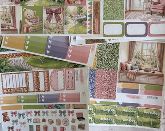 Opaco! , libri di orsacchiotti, settimanale, ispirato, a tema, set di adesivi per agende, Erin Condren, ECLP, Kikki K, PPP, Happy Planner, Filofax