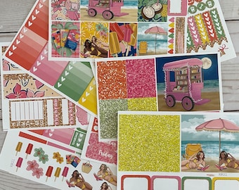Matte! Popcicle, Weekly, Inspired, Themed, Planners Stickers Sets, Erin Condren, ECLP, Kikki K, PPP, Mambi, Happy Planner, Filofax