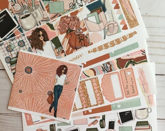 Matte! Pianifichiamo, Settimanale, Ispirato, A tema, Set di adesivi per planner, Erin Condren, ECLP, Kikki K, PPP, MAMBI, Happy Planner, Filofax