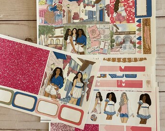 Matte! Get away, Settimanale, Ispirato, A tema, Set di adesivi per planner, Erin Condren, ECLP, Kikki K, PPP, MAMBI, Happy Planner, Filofax