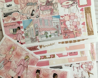 Matte! Day Travel, Weekly, Inspired, Themed, Planners Stickers Sets, Erin Condren, ECLP, Kikki K, PPP, MAMBI, Happy Planner, Filofax