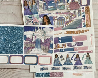 Matte! Principessa del palazzo, Settimanale, Ispirato, A tema, Set di adesivi per planner, Erin Condren, ECLP, Kikki K, PPP, Mambi, Happy Planner, Filofax