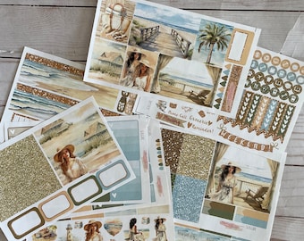 Matte! Seascape, Weekly, Inspired, Themed, Planners Stickers Sets, Erin Condren, ECLP, Kikki K, PPP, Mambi, Happy Planner, Filofax