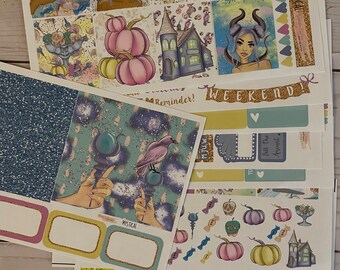 Matte! Set di adesivi per planner mistici, settimanali, ispirati, a tema, Erin Condren, ECLP, Kikki K, PPP, Mambi, Happy Planner, Filofax