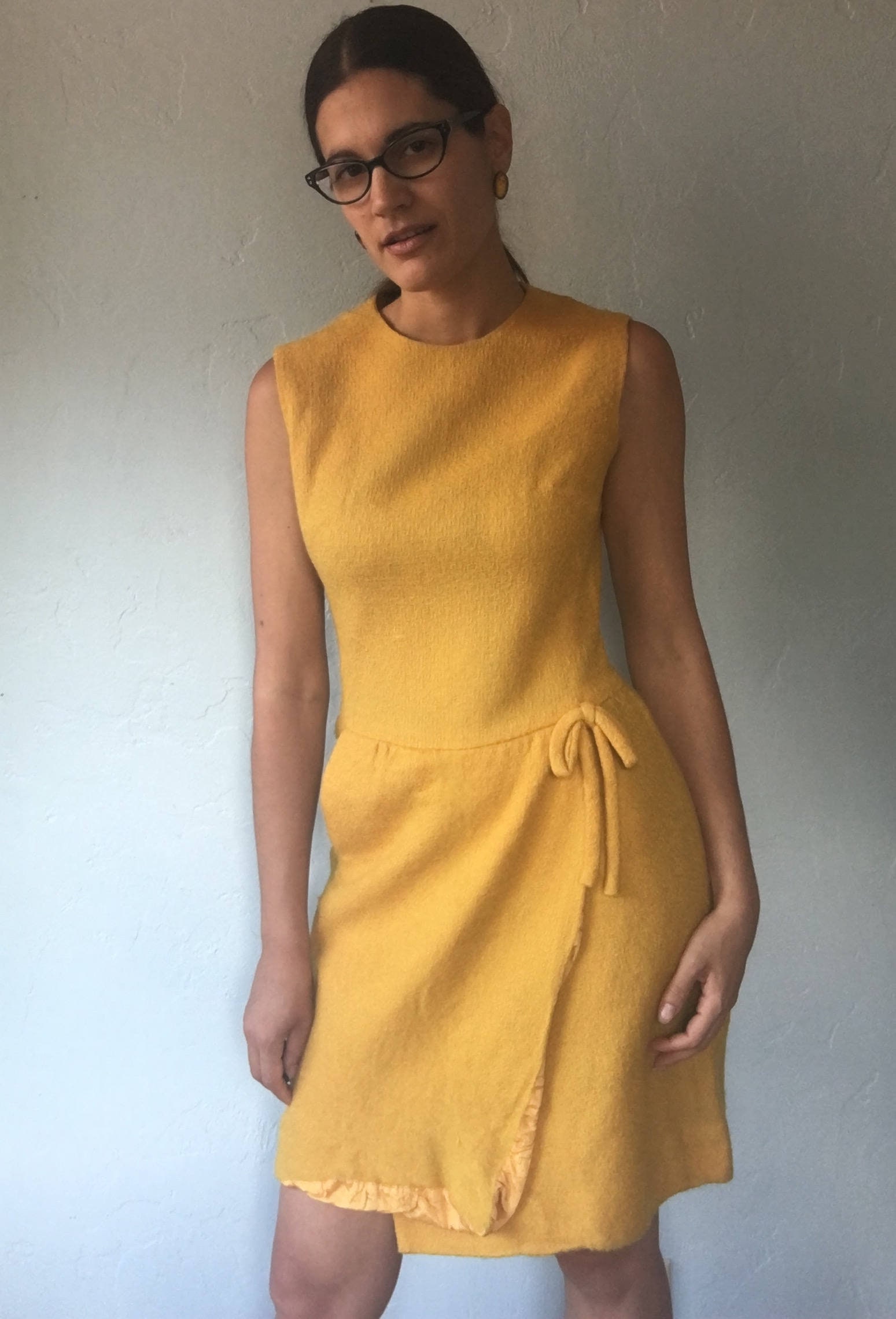 60s yellow dress