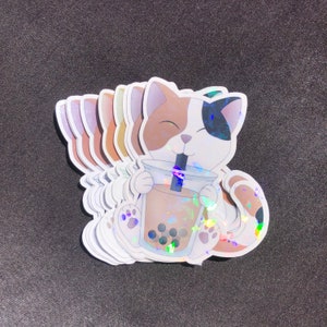 Boba Cat Stickers