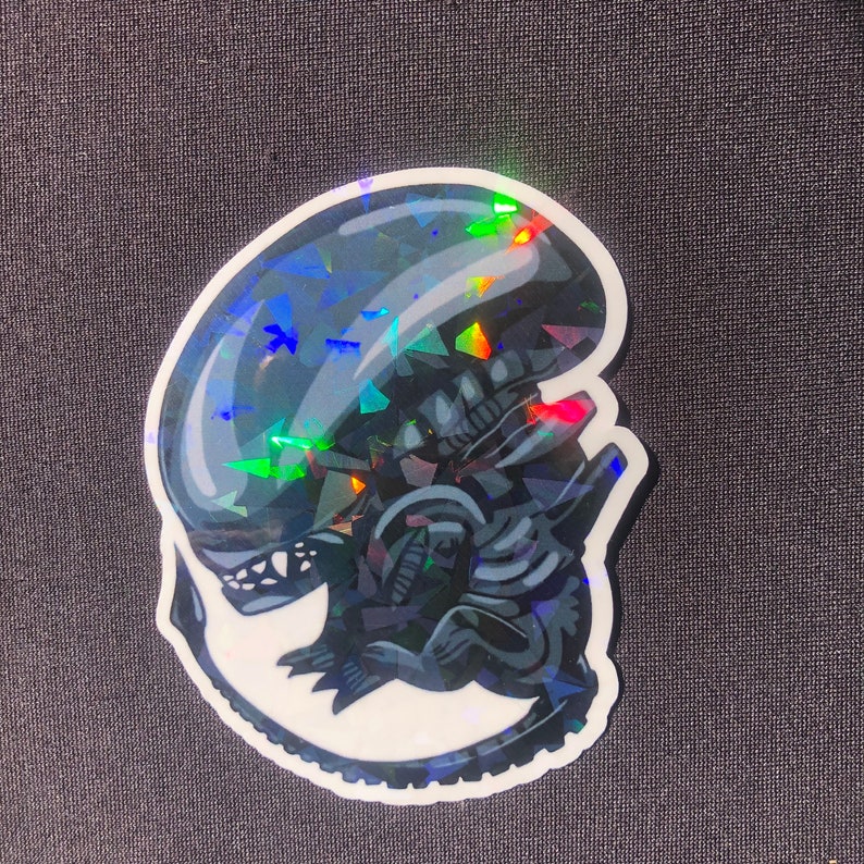 Chibi skräckklistermärken - Alien bild 3