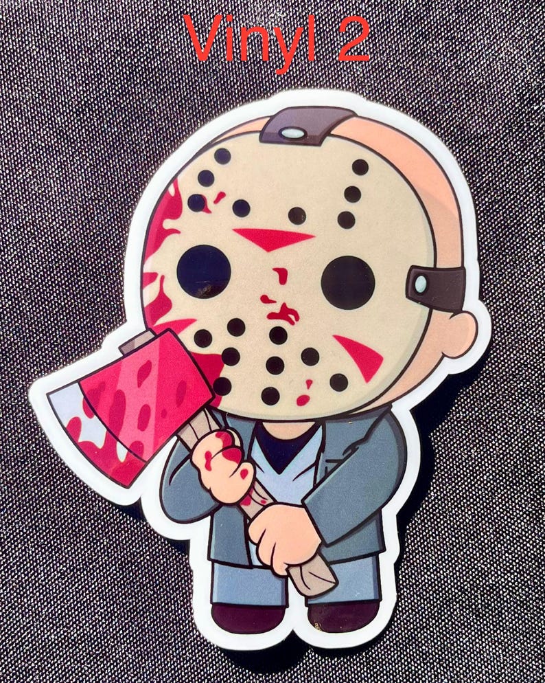 Chibi Horror Stickers- Jason Voorhees - Etsy