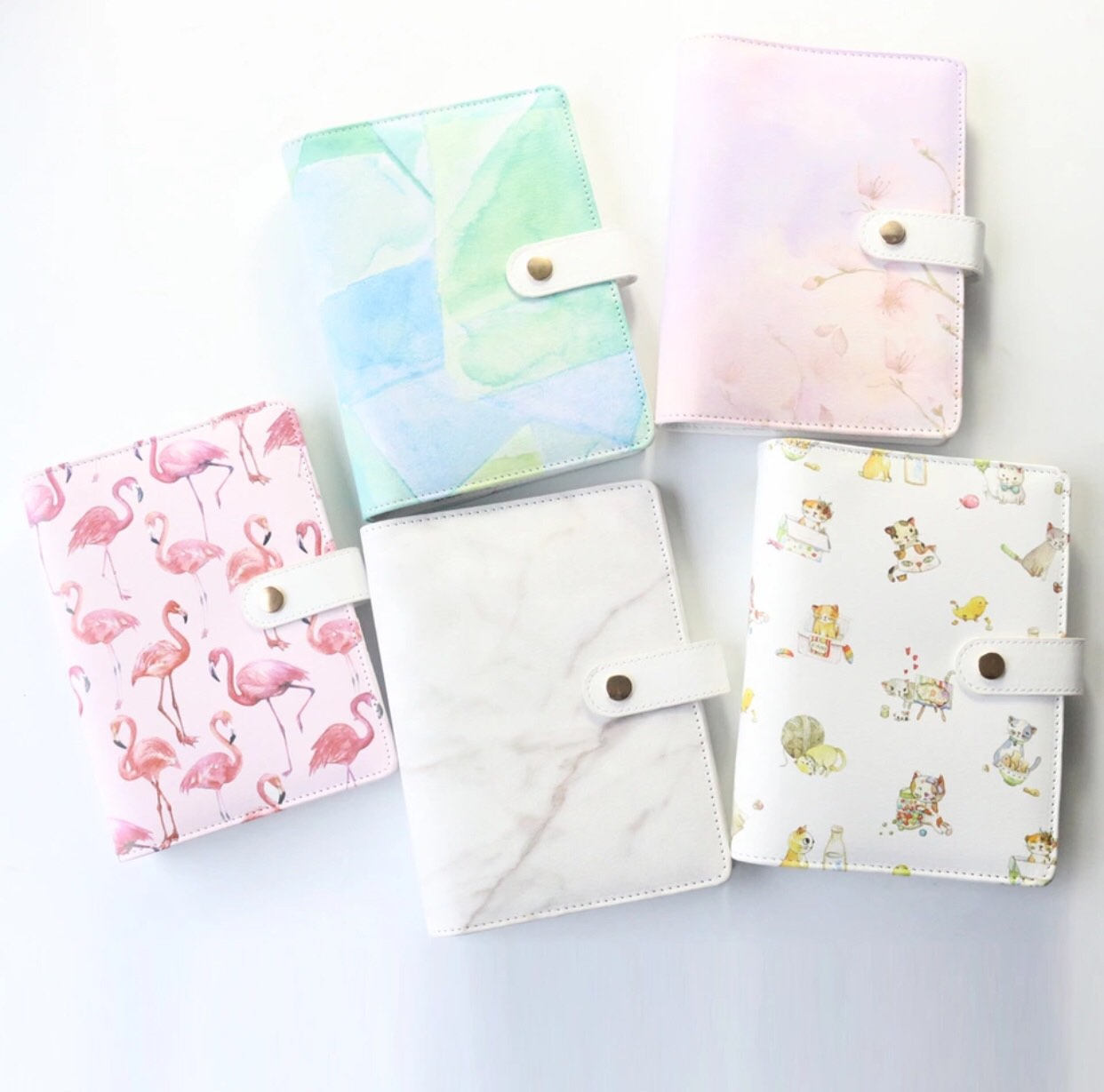 Personal Planner Binder Cute Kawaii Faux Leather Binder Etsy
