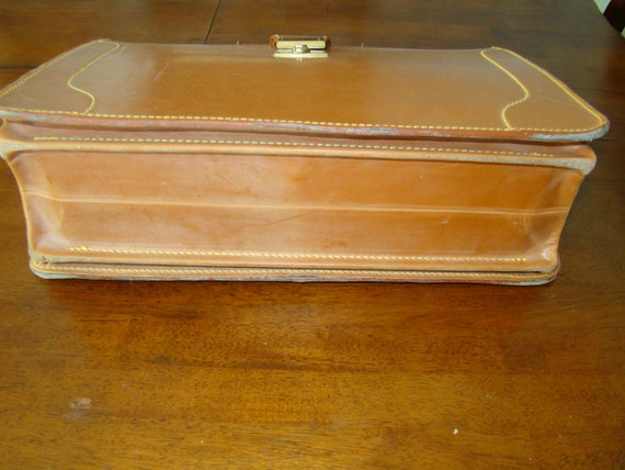 Papworth Cognac Bridle Leather briefcase briefbag… - image 6