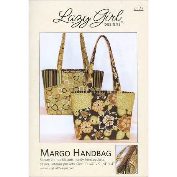 Margo Handbag Pattern by Joan Hawley of Lazy Girl Designs - LGD127