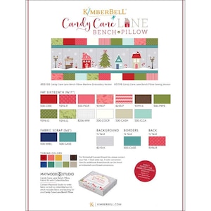 Candy Cane Lane Bankkissen Stoff Kit Nur von Kimberbell Designs
