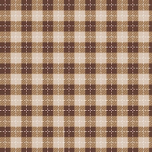Buffalo Plaid We Whisk You a Merry Christmas von Kimberbell Designs für Maywood Studios - MAS9673-A Braun - 1/2 Yard