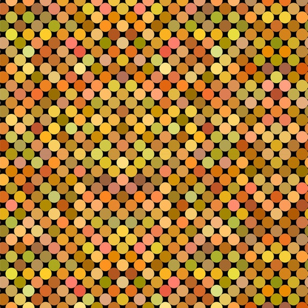 Dots - Colorful Collection by Jason Yenter for In The Beginning Fabrics - 6COL-3 Yellow - 1/2 yard