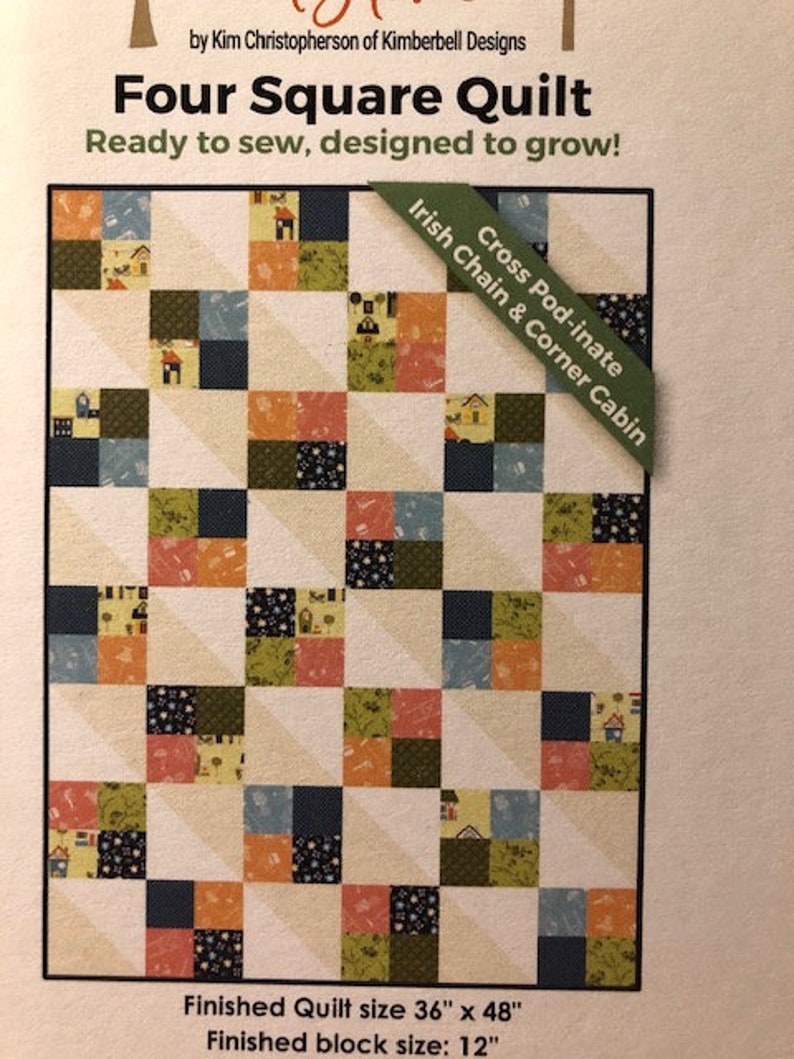 Make Yourself at Home Four Square Quilt Kit Pod by Maywood Etsy