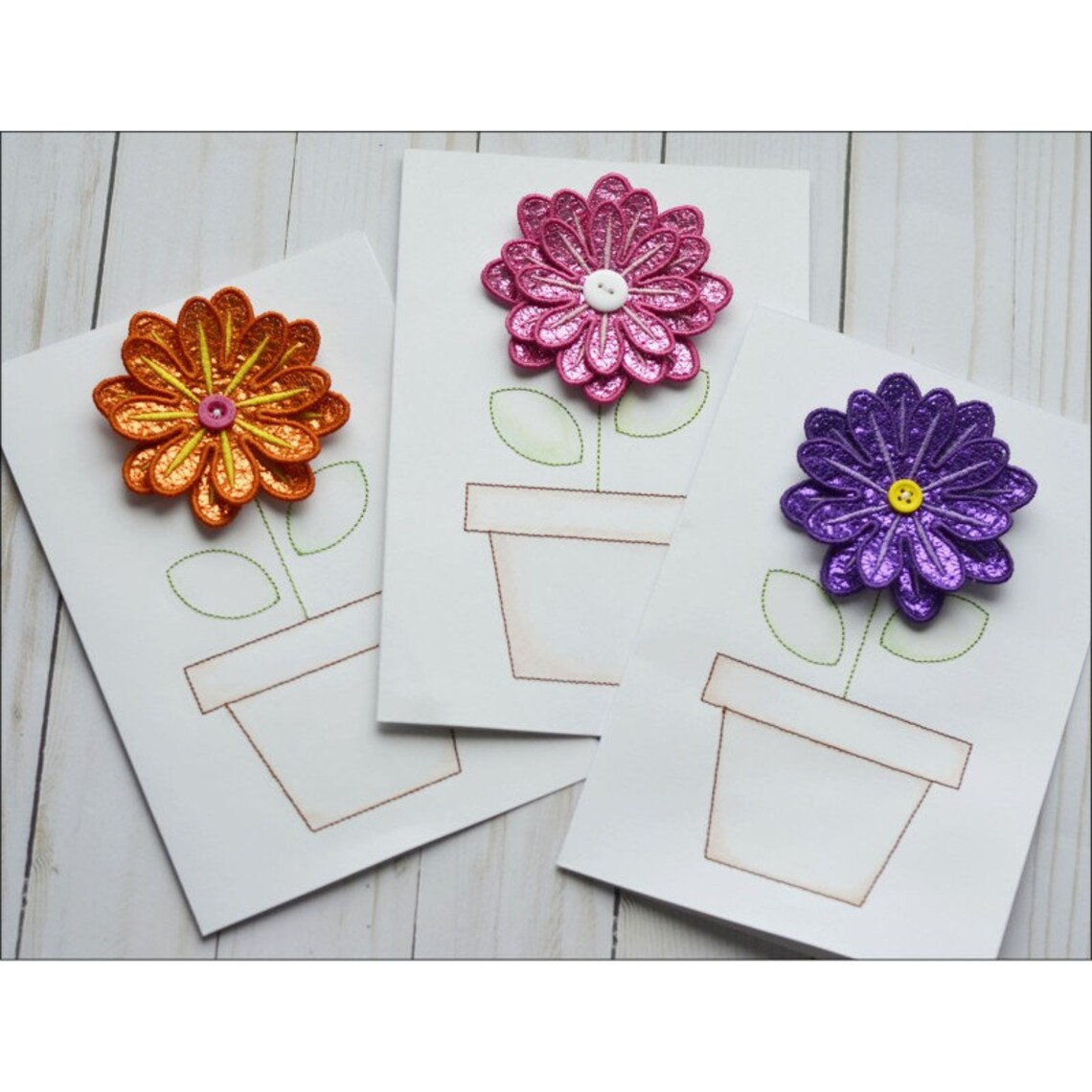 Dimensional Mylar Applique & Cards Volume 1 Machine Etsy