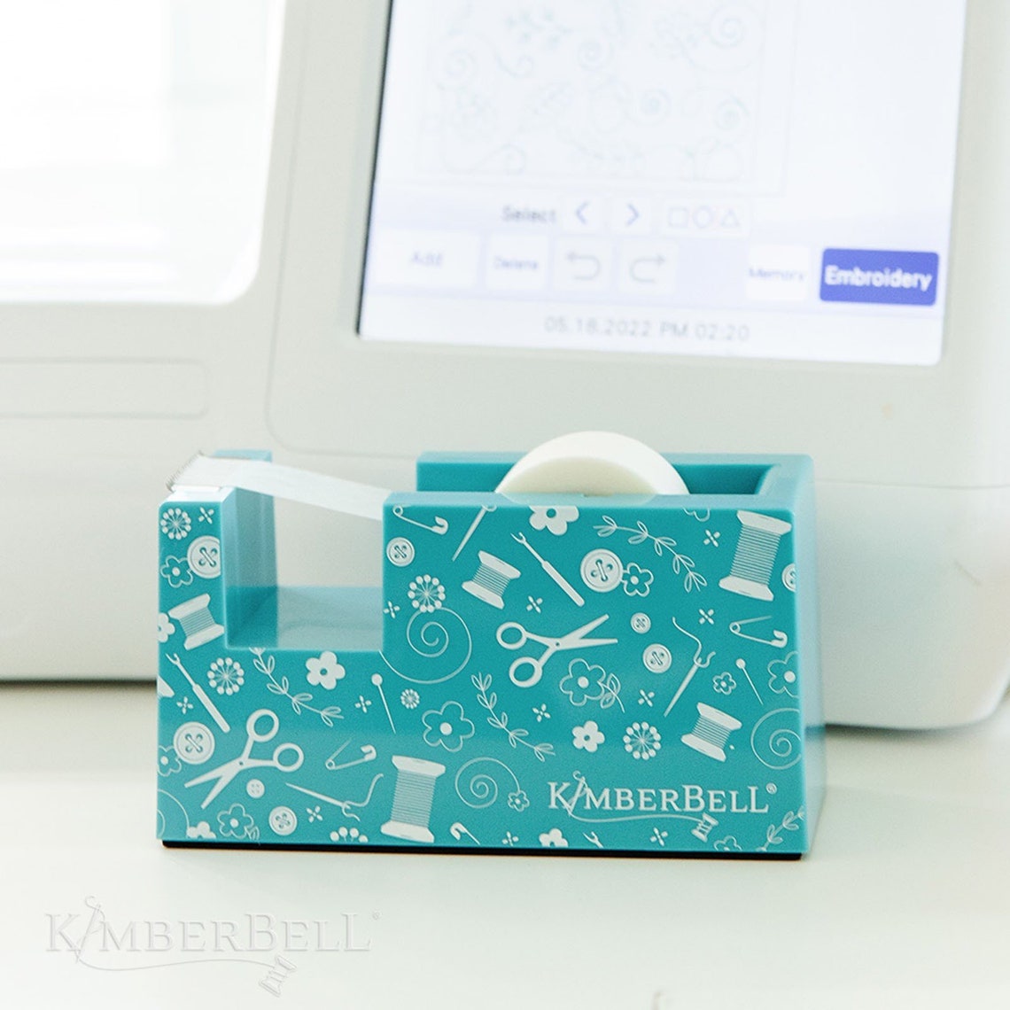 Paper Tape Dispenser in Teal by Kimberbell Designs KDTL109 Etsy