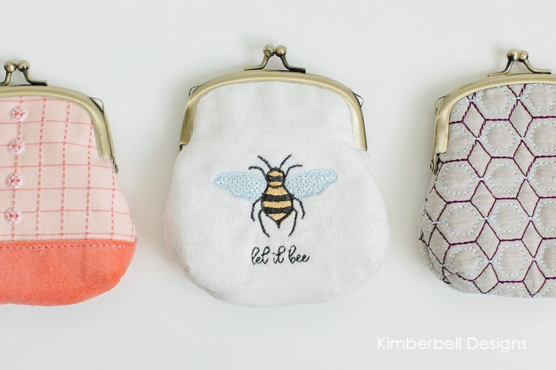 Keepsake Clasp Purses by Kimberbell Designs KD578 Machine Embroidery CD