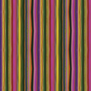 Pode incluir: Um padrão sem costura de listras verticais em vários tons de rosa, roxo, vermelho, amarelo, verde e marrom. As listras são onduladas e têm uma aparência texturizada.