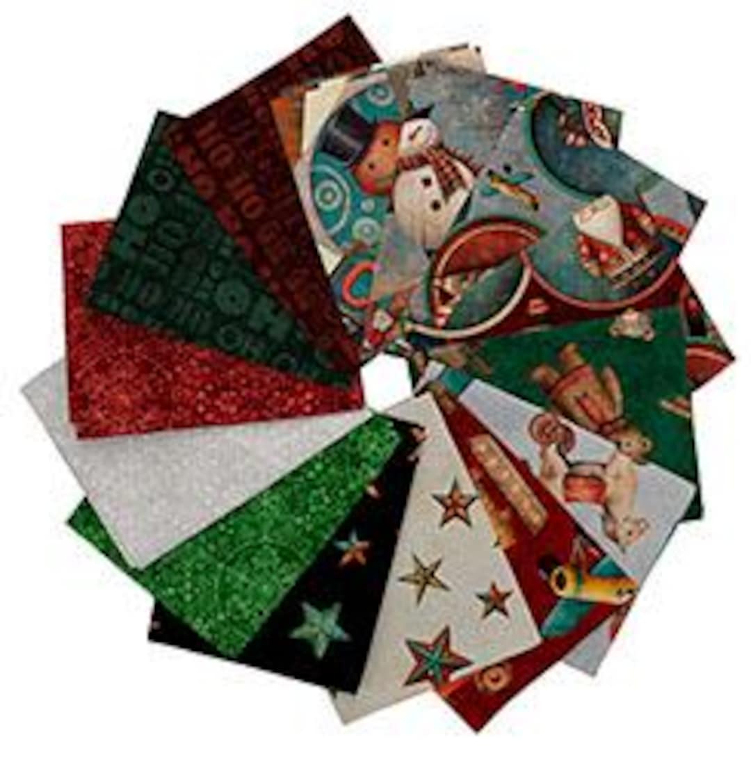 Santa's Workshop Half Yard Bundle by Dan Morris for QT Fabrics