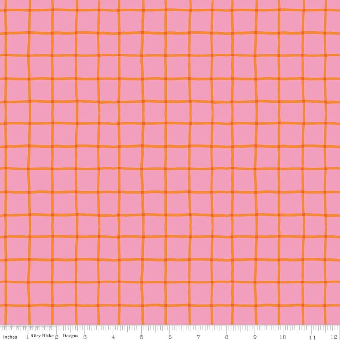 Picnic Plaid Pink - 100 Aker Woods Collection by Jill Howarth for Riley ...