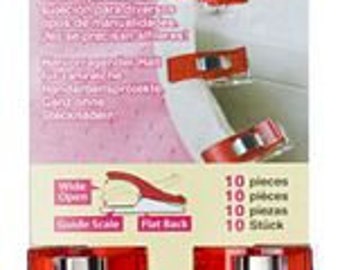 Pack of 25 Wonder Clips Wonderclips Sewing Clips Fabric Clips Red