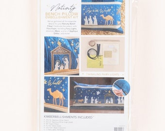 Nativity Bench Pillow Embellishment Kit by Kimberbell Designs - KDKB1279