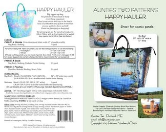 Happy Hauler Pattern by Aunties Two Patterns - AT640
