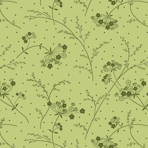 Make a Wish Kimberbell Basics by Kimberbell Designs - MAS9394-G Green - 1/2 yard