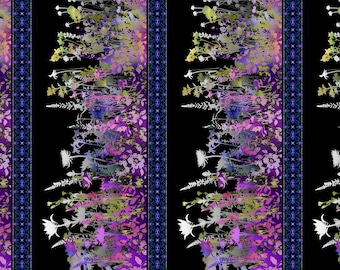 Borde - I Dream in Color de Jason Yenter para In The Beginning Fabrics - 1-IDC-3 Púrpura - 1/2 yarda