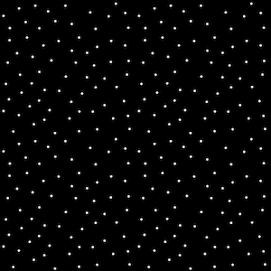 Pode incluir: Um padrão preto e branco com pequenos pontos brancos sobre um fundo preto.